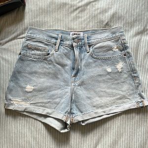 Frame size 26, high rise, LE brigette short, denim shorts